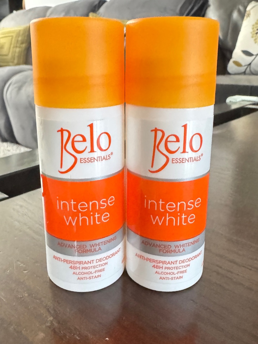 2xBelo Essentials Intense White Antiperspirant Deodorant - Orange & White
